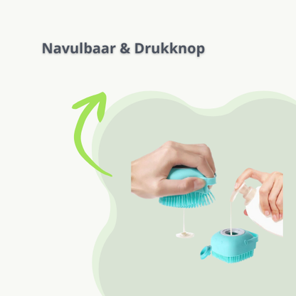 Zachte Huisdier Massageborstel