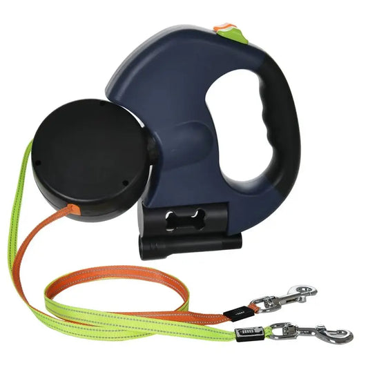 Dubbele Hondenriem met Zaklamp